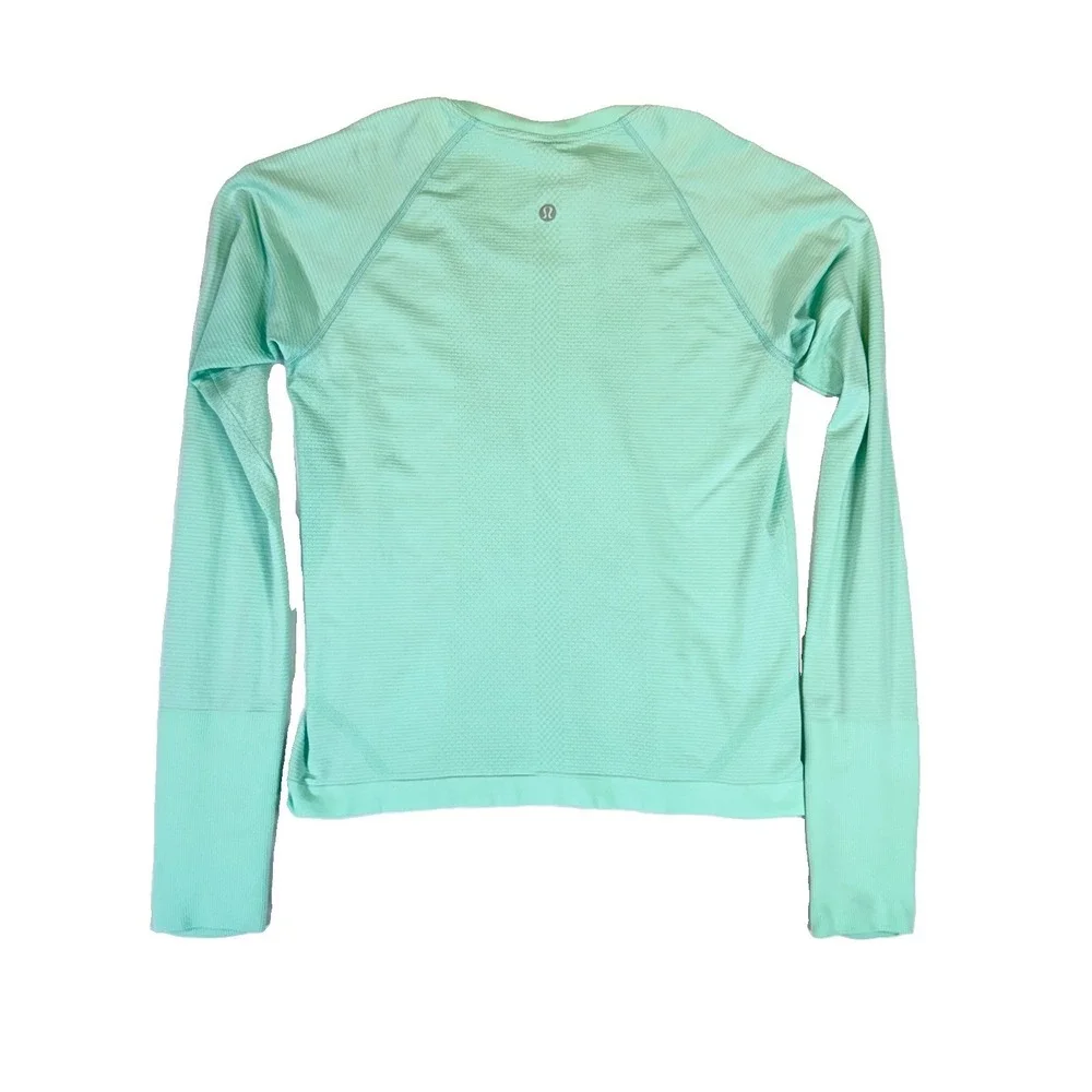 Lululemon Swiftly Tech Long Sleeve 2.0 Shirt Size 8 Mint Green Excellent